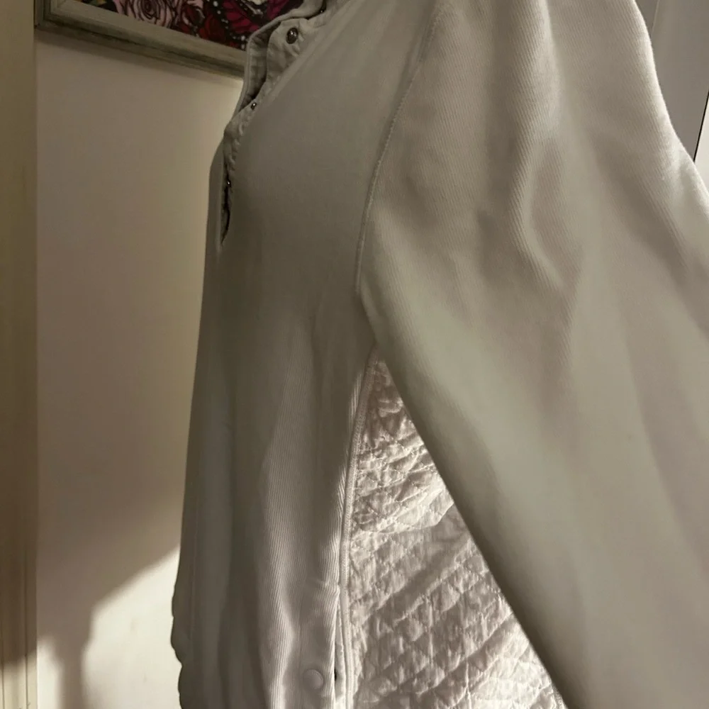 Tommy Bahama Women's Half Zip Sweatshirt - White XL - Picture 8 of 10